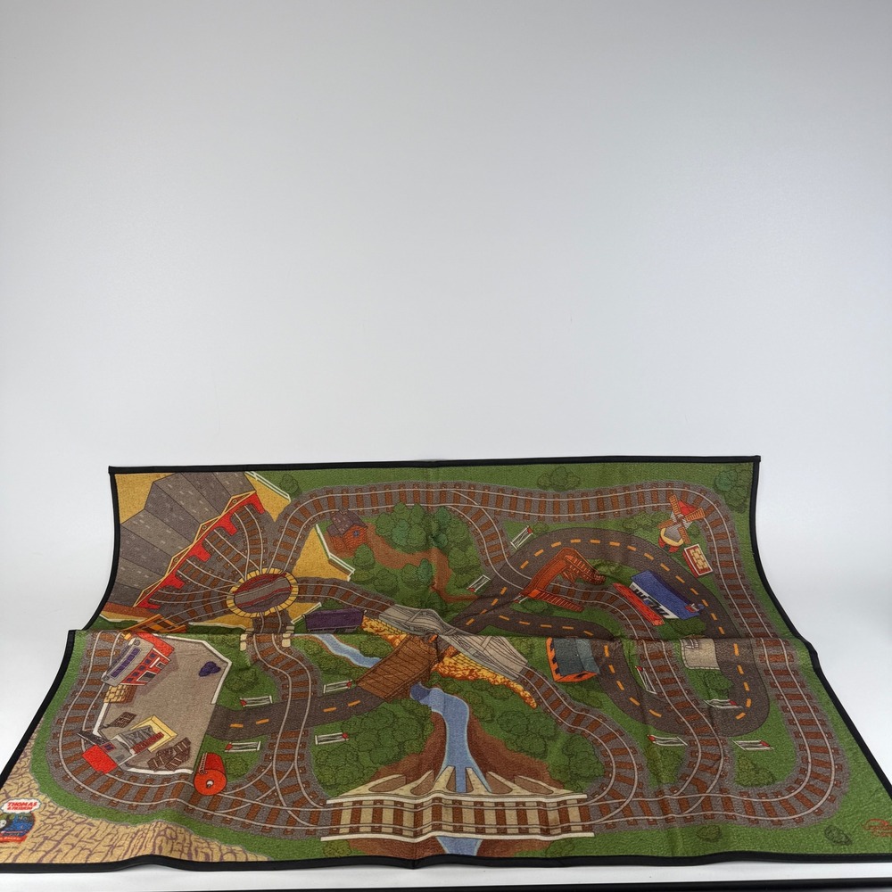 Thomas & Friends Wooden Railway Felt Play Mat Learning Curve 2002 Vintage 0356